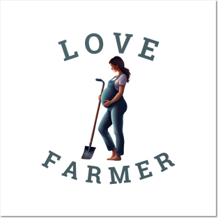 Love Farmer Surrogate Mother Mother's Day Gift Posters and Art